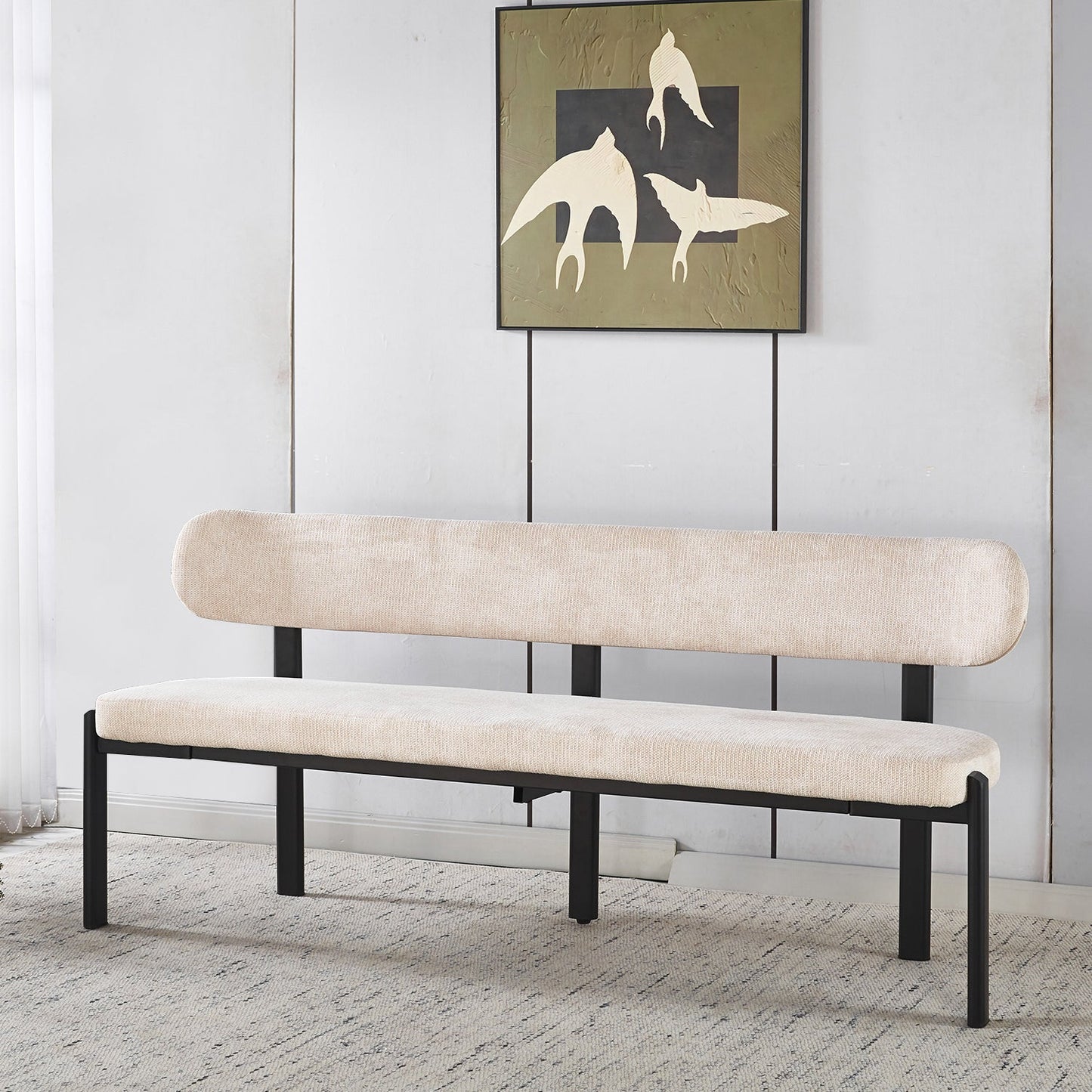 Japandi Dining Bench Naomi